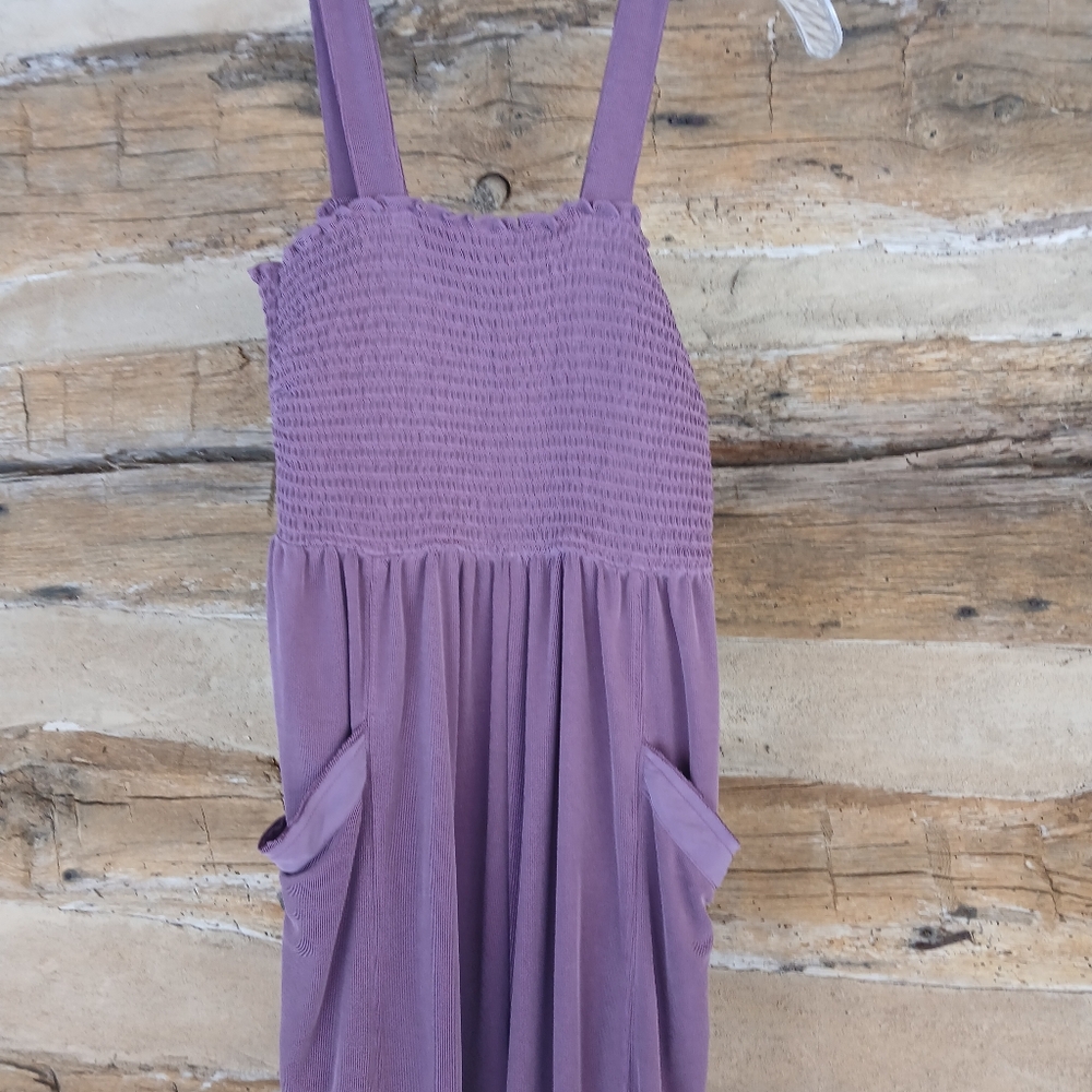 Saturday Sunday Anthropology Purple Wide Legged Jumpsuit Small - Picture 2 of 9